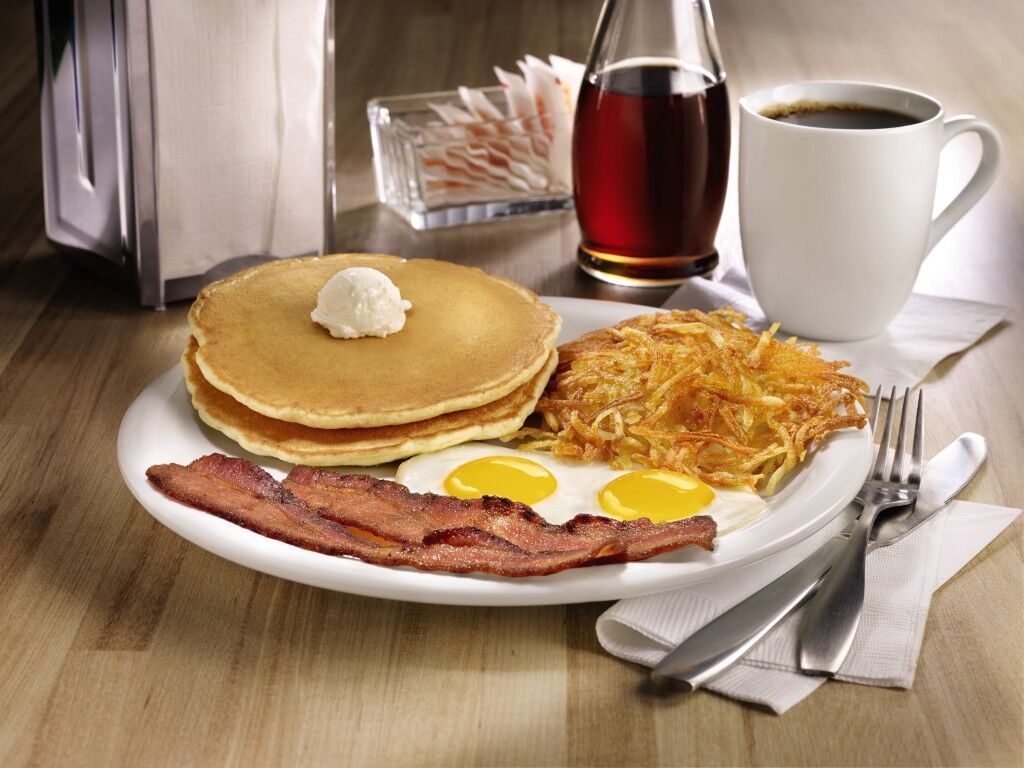Celebrate Independence Day: Resurgence with the new Red, White & Bacon menu at Denny's this spring.