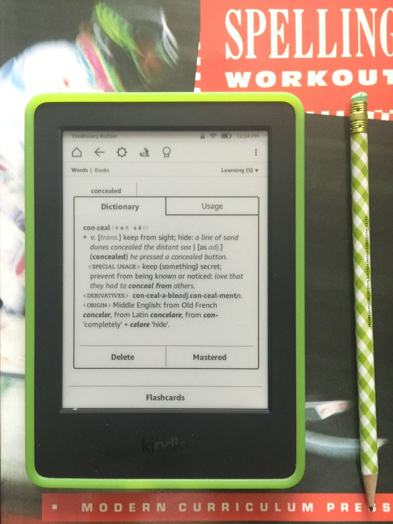 Do you homeschool or want to be more involved in your child's learning. See how I use the Kindle in our homeschool room.