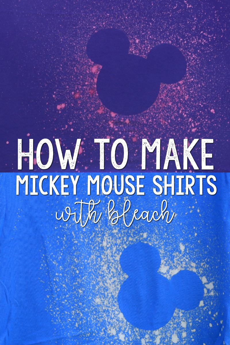 how to make mickey shirts with bleach