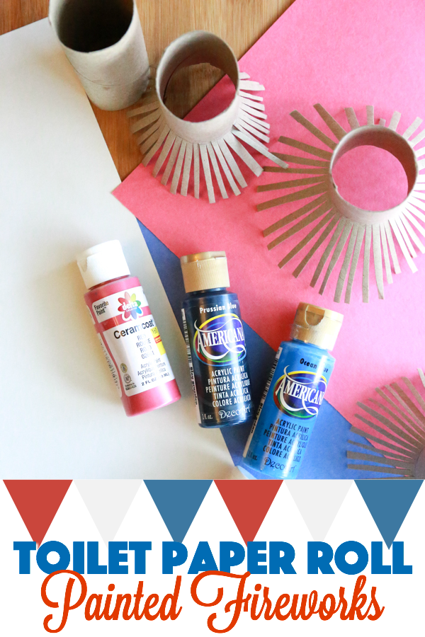 Have some spare time to craft with your kids? Try these Toilet Paper Roll Painted Fireworks to celebrate Independence Day.