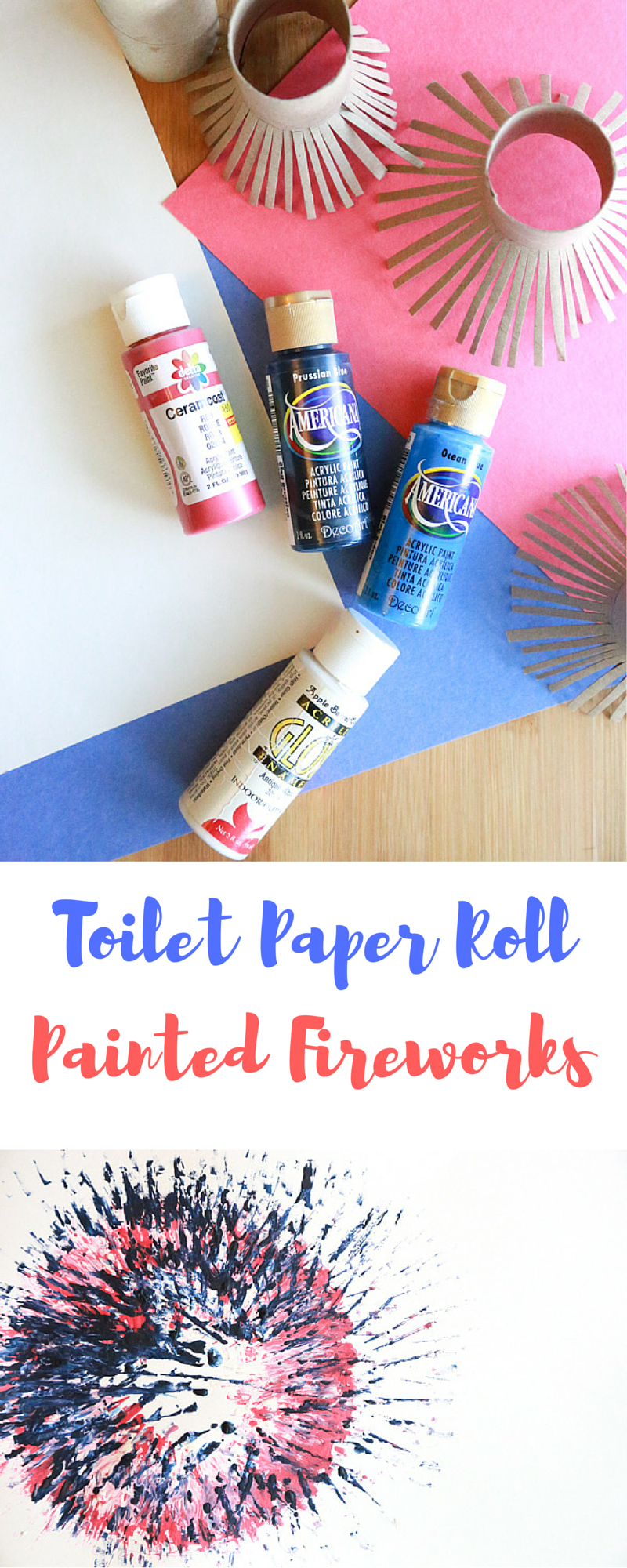 Have some spare time to craft with your kids? Try these Toilet Paper Roll Painted Fireworks to celebrate Independence Day.