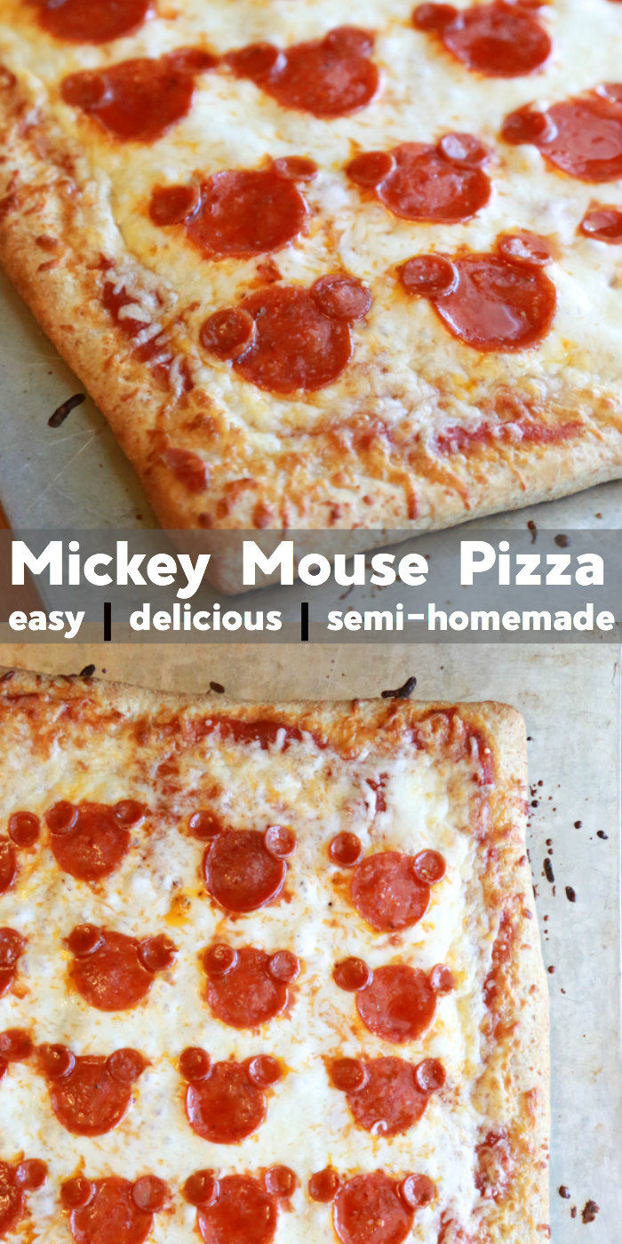 mickey mouse eating pizza