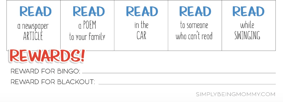 Get your kids excited about reading during the summer with this Summer Reading Bingo printable. It's the perfect way to reward reading while also making it exciting.