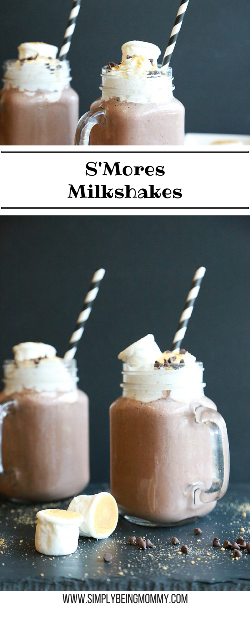 Cool down this summer with these S'Mores Milkshakes. With minimal ingredients & time you can make this tasty treat perfect for those hot, blistery days.