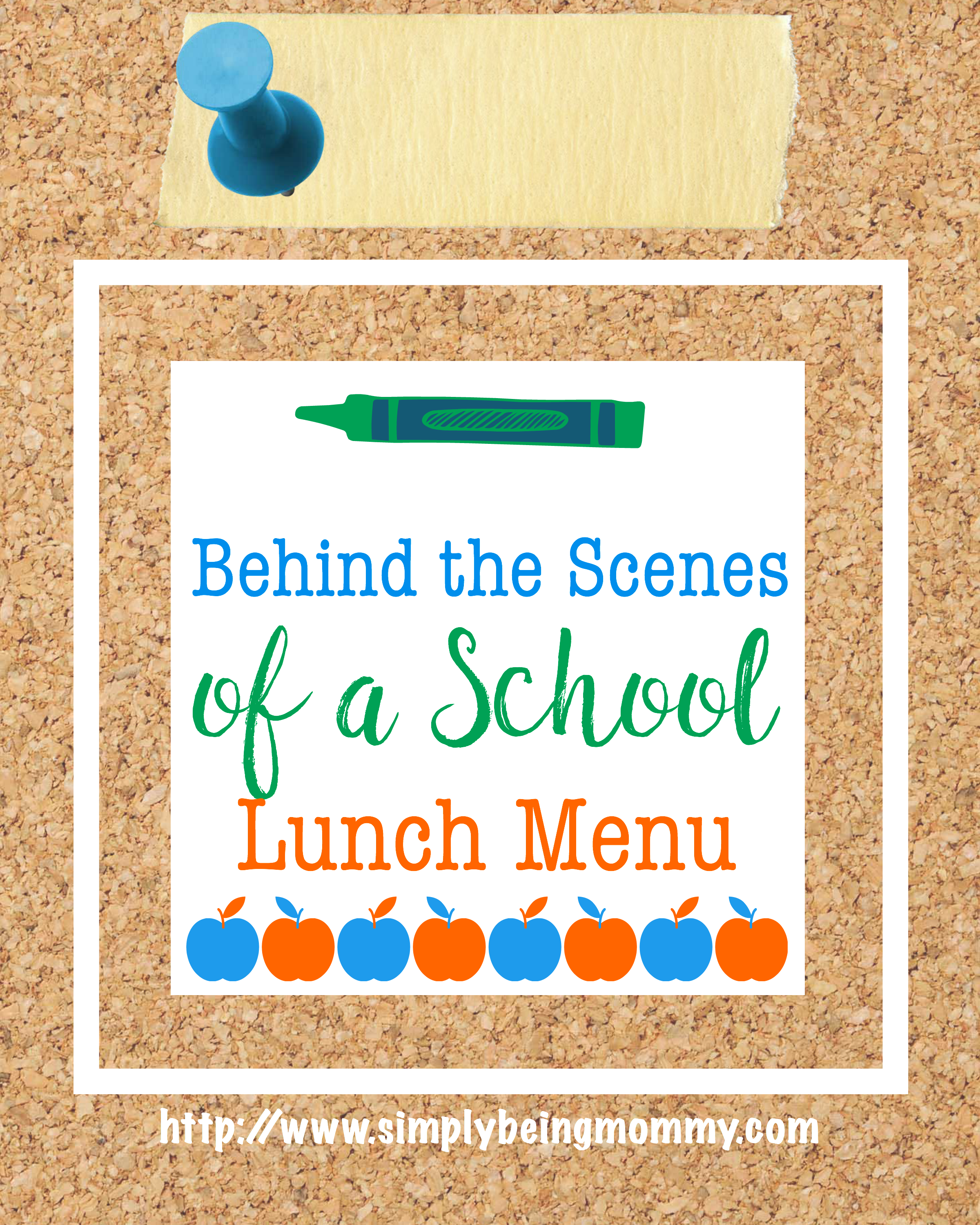 I think you may be surprised at the behind the scenes of a school lunch menu. I know I was.