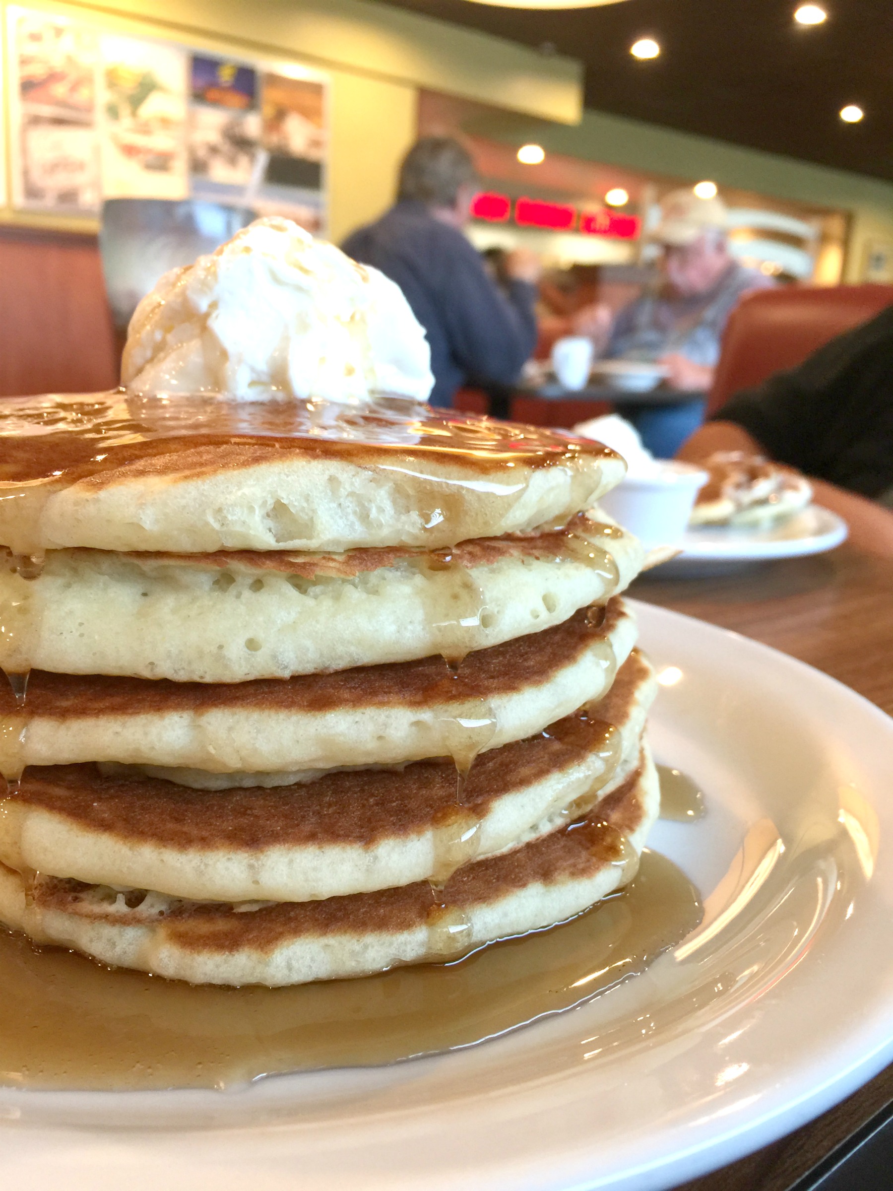 New pancakes at Denny's // Enjoy delicious, fluffy pancakes at Denny's.