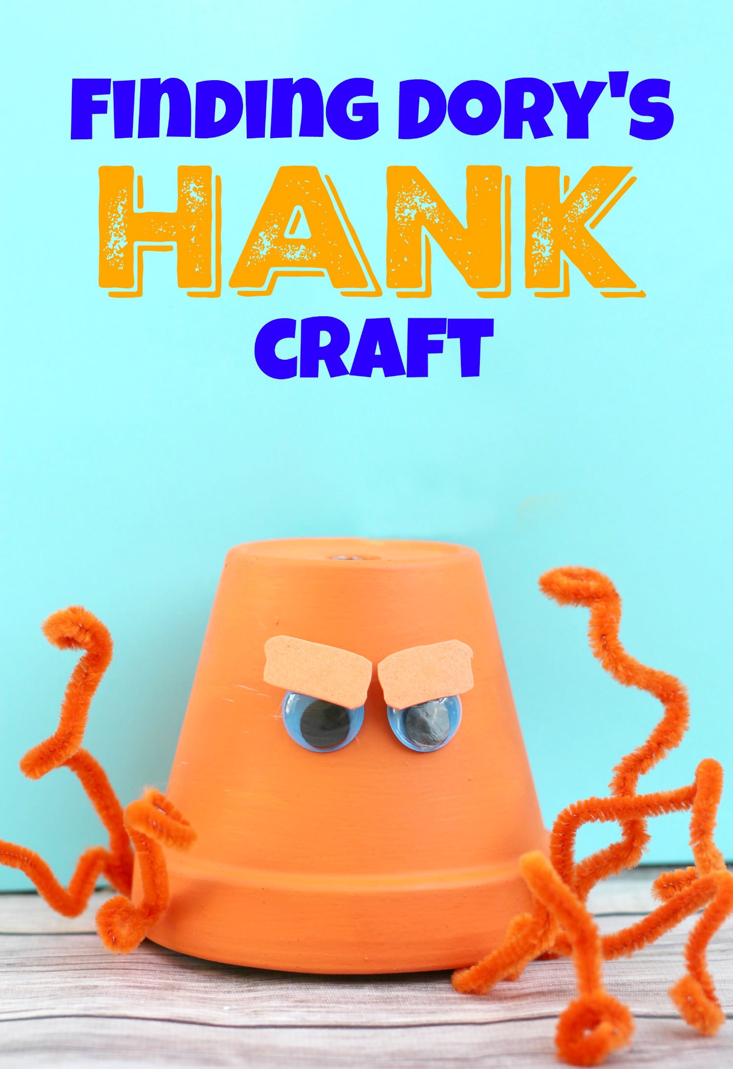 Enjoy the last few days of summer crafting with your children. Start with this fun Finding Dory Hank craft.