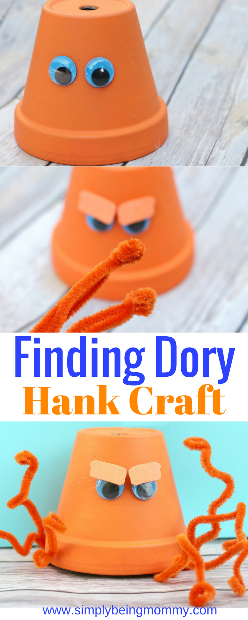 Enjoy the last few days of summer crafting with your children. Start with this fun Finding Dory Hank craft.