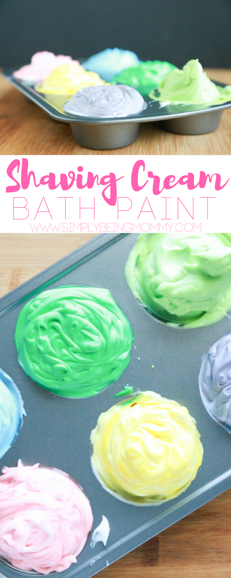 Shaving Cream Bathtub Paint - Crafty Mama in ME!