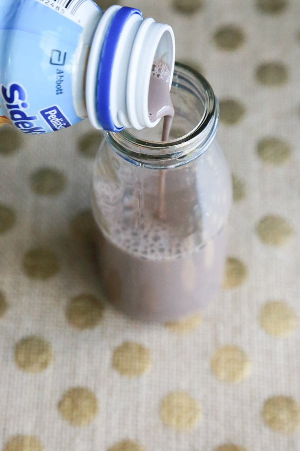 The shake is great for on-the-go, but can also be served as part of a meal.