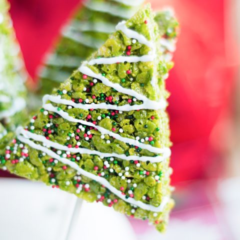 It's Christmas time in the City. Celebrate with these adorably festive Christmas Tree Rice Krispies Treats.
