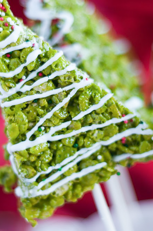 christmas tree rice krispies treats