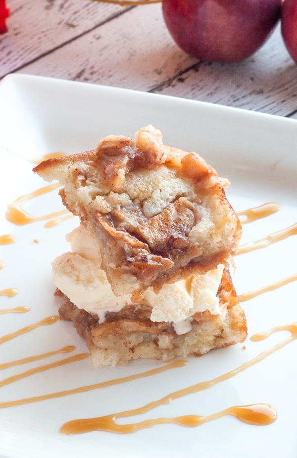 I can't wait to share this Cinnamon Caramel Apple Cobbler on Thanksgiving Day. Serve it alongside vanilla ice cream and you have the perfect fall dessert.