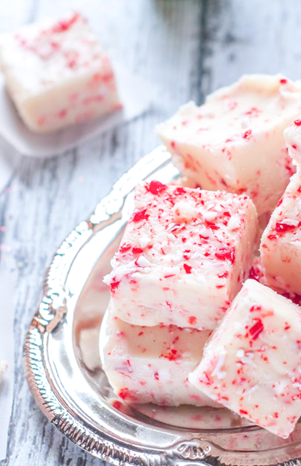 Easy White Chocolate Peppermint Fudge recipe