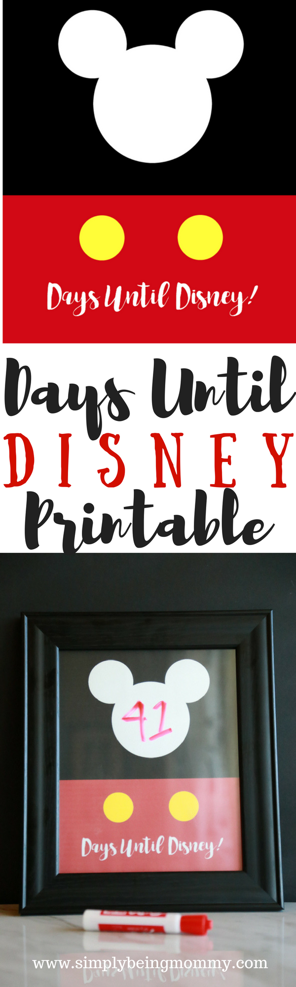 Days Until Disney Printable Simply Being Mommy
