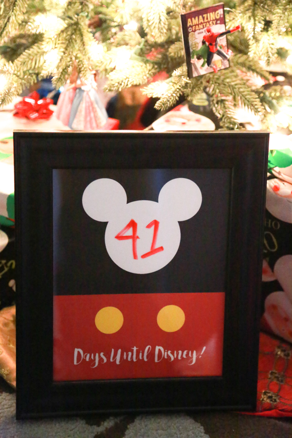 Headed to Disney? Print this Days Until Disney Printable for an easy-to-see erasable countdown for your children.