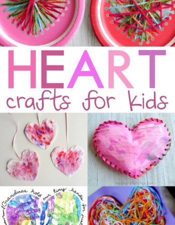 If you feel like January just flew by, slow down a bit in February, sit down with your children, and make some of these heart crafts for kids.