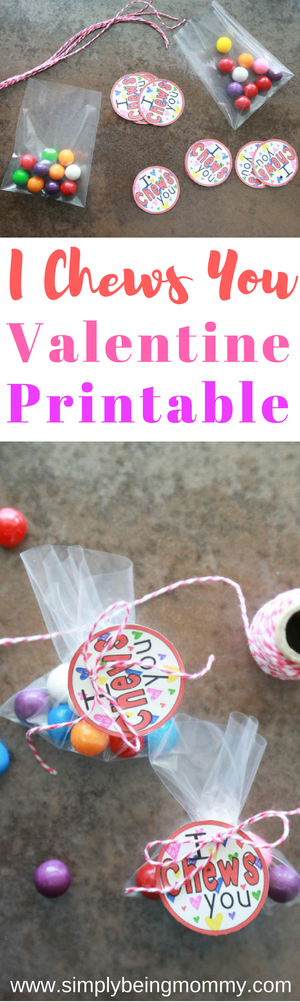 Although Valentine's Day is quickly approaching, you still have time to make these adorable I Chews You Valentine Printables.