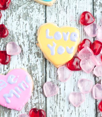 Love those little Conversation Heart Candies? Then you'll love these Conversation Heart Cookies that are perfect for Valentine's Day.