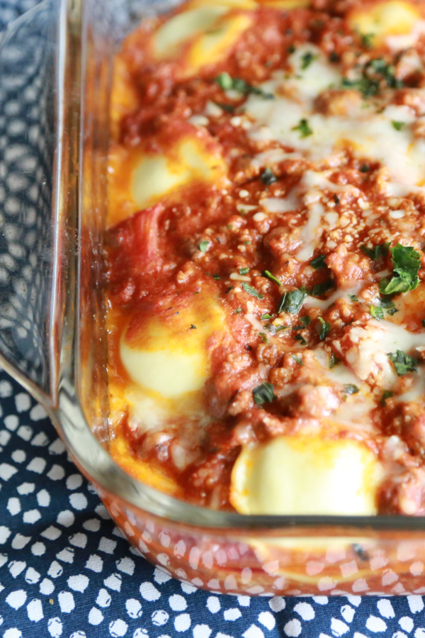 Spend less time in the kitchen and more time with your family with this Easy Ravioli Bake recipe.
