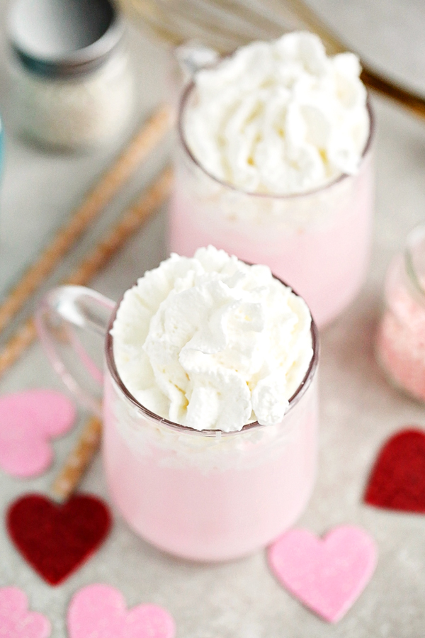 My Favorite Pink Hot Cocoa Recipe to keep you warm on a cold day