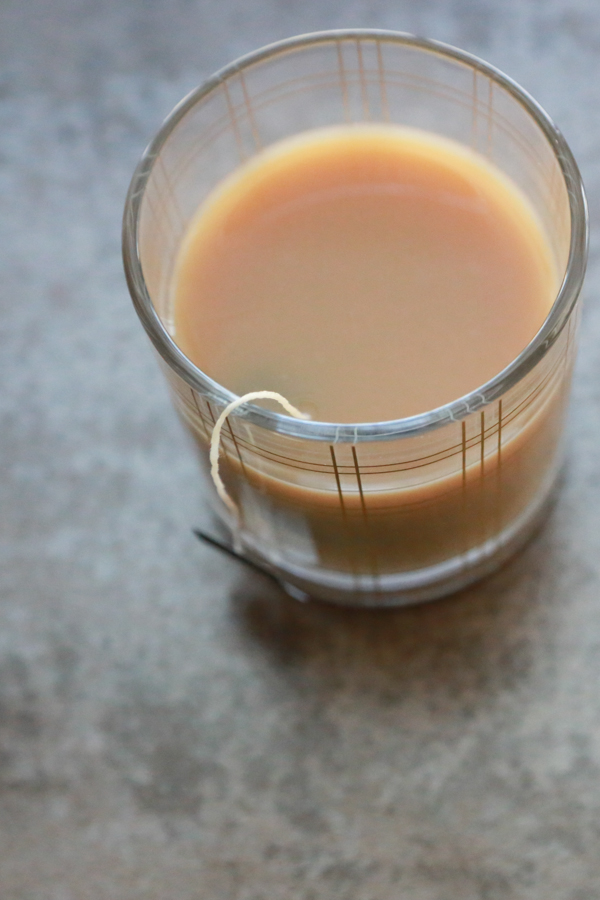 Not your traditional tea, but from what I've learned, the British enjoy much different than we do. See how to make a delicious cup of Vanilla Milk Tea.