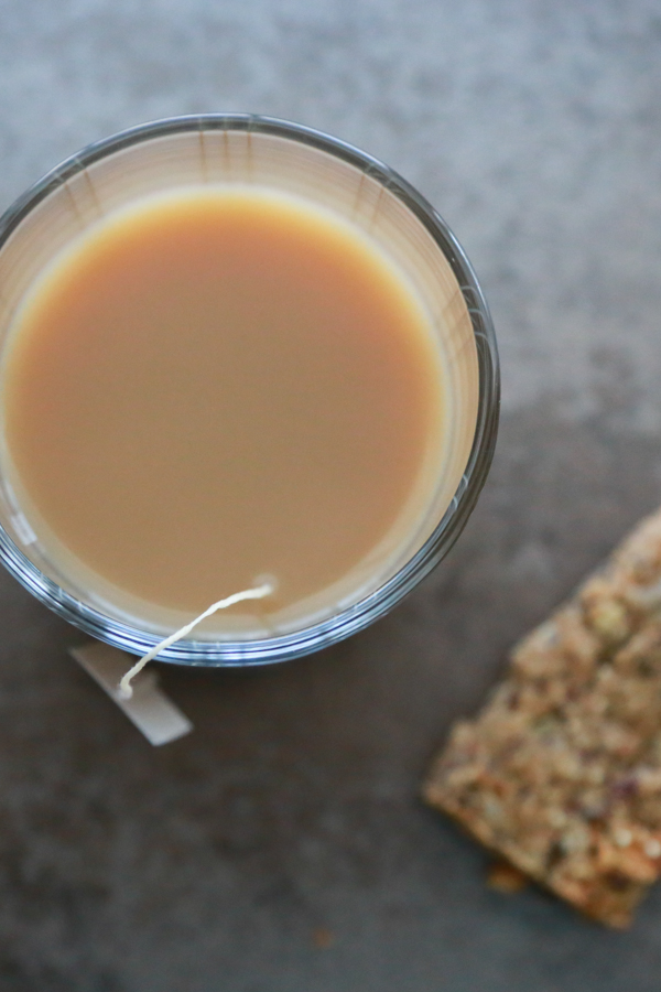 Not your traditional tea, but from what I've learned, the British enjoy much different than we do. See how to make a delicious cup of Vanilla Milk Tea.