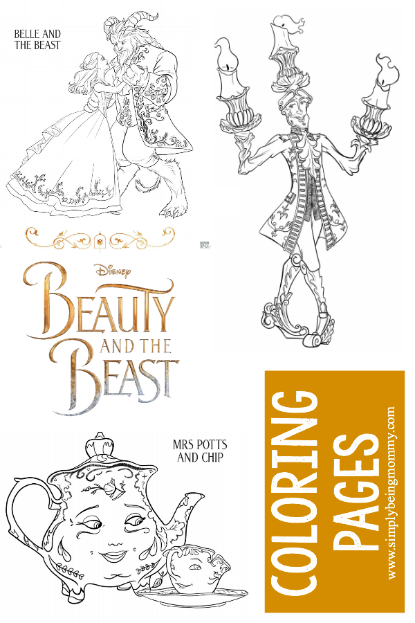 chip and mrs potts coloring pages