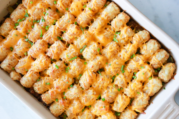This Sloppy Joe Tater Tot Casserole recipe is the perfect solution for those busy nights you don't have a lot of time to cook.