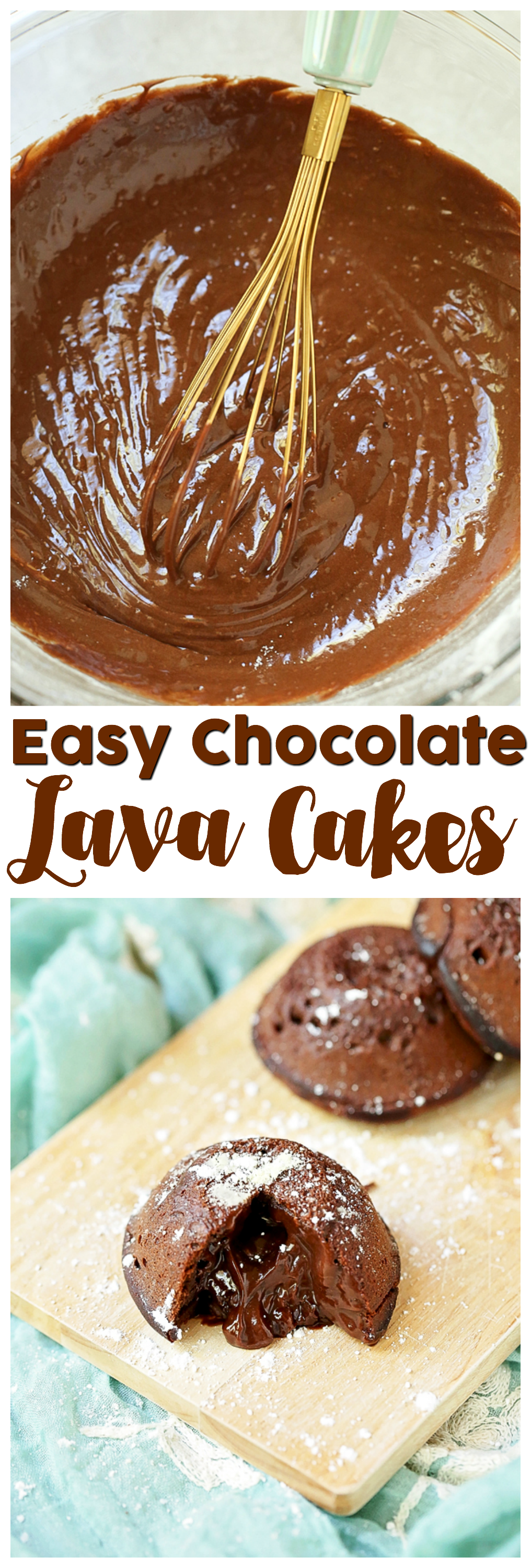 Is it a souffle or is it a cake? It's even better. It's Easy Chocolate Lava Cakes. 