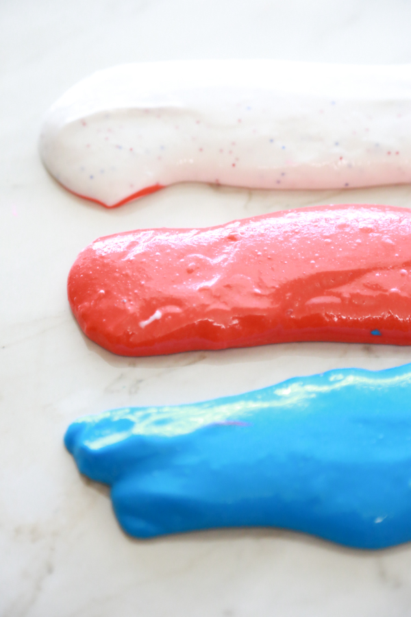 Make this Patriotic Slime just in time for July 4th using just 4 simple ingredients.