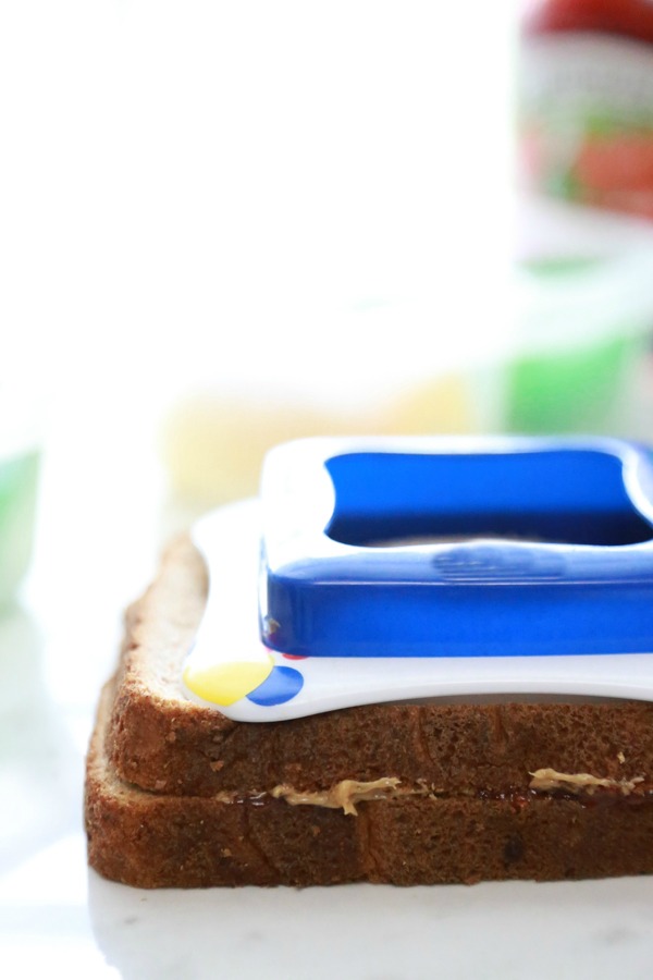 Help them power through their day with a super Easy PB&J Pocket Sandwich on wheat bread.