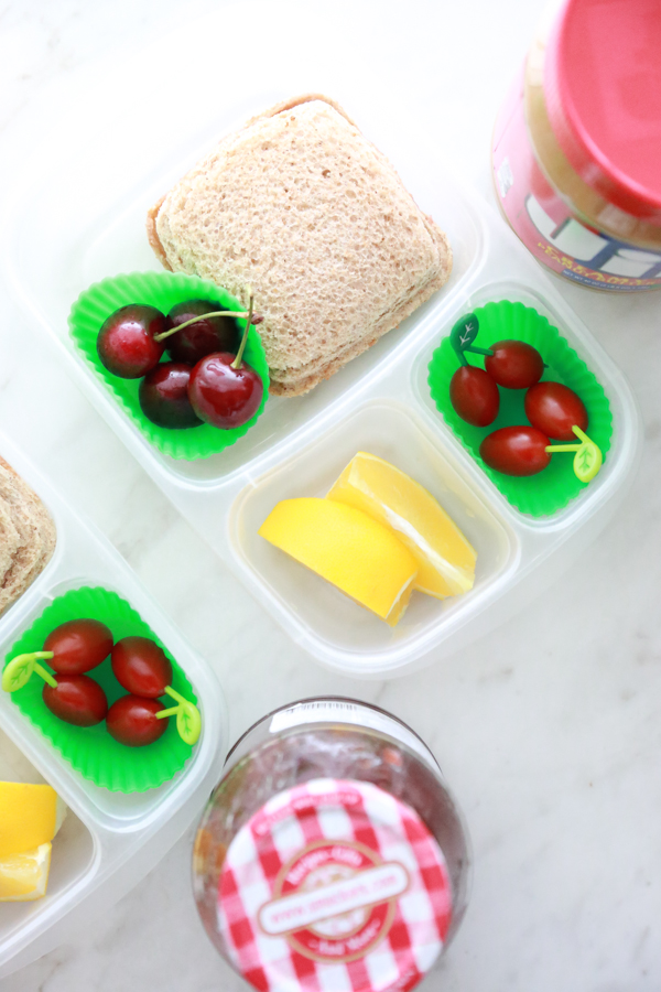 Help them power through their day with a super Easy PB&J Pocket Sandwich on wheat bread.