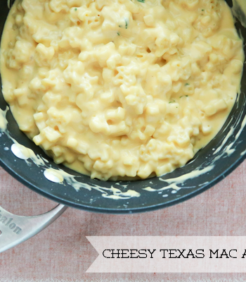 Texans are proud and one way we show our pride is through ALL THE THINGS Texas-shaped. Check out this delicious recipe for Cheesy Texas Mac and Cheese.