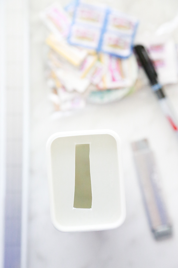 Using things I had laying around the house, I crafted this Easy Box Tops Collection Box to store all clipped Box Tops. Learn how to make your own.