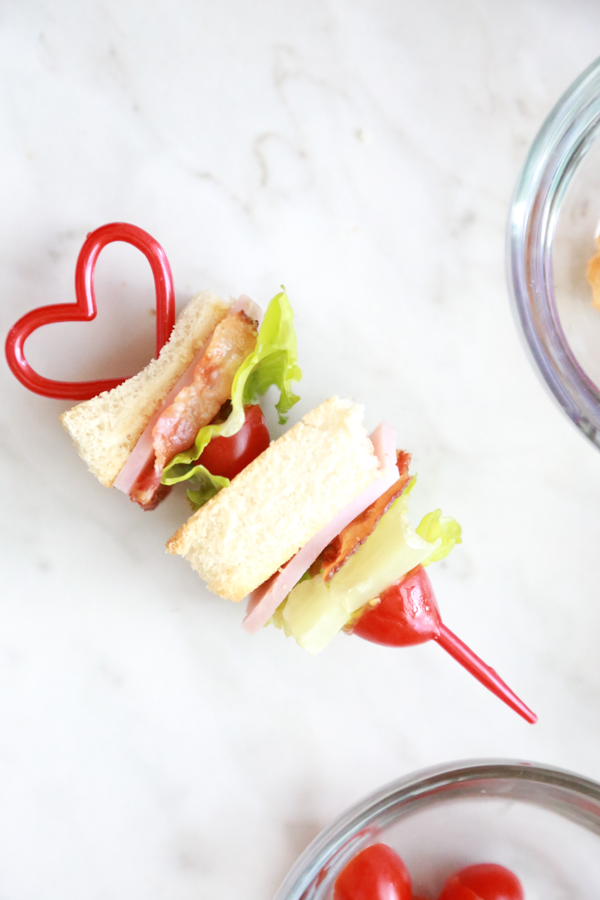 School lunches don't have to be boring. Include these Ham BLT Kabobs in your child's lunchbox!