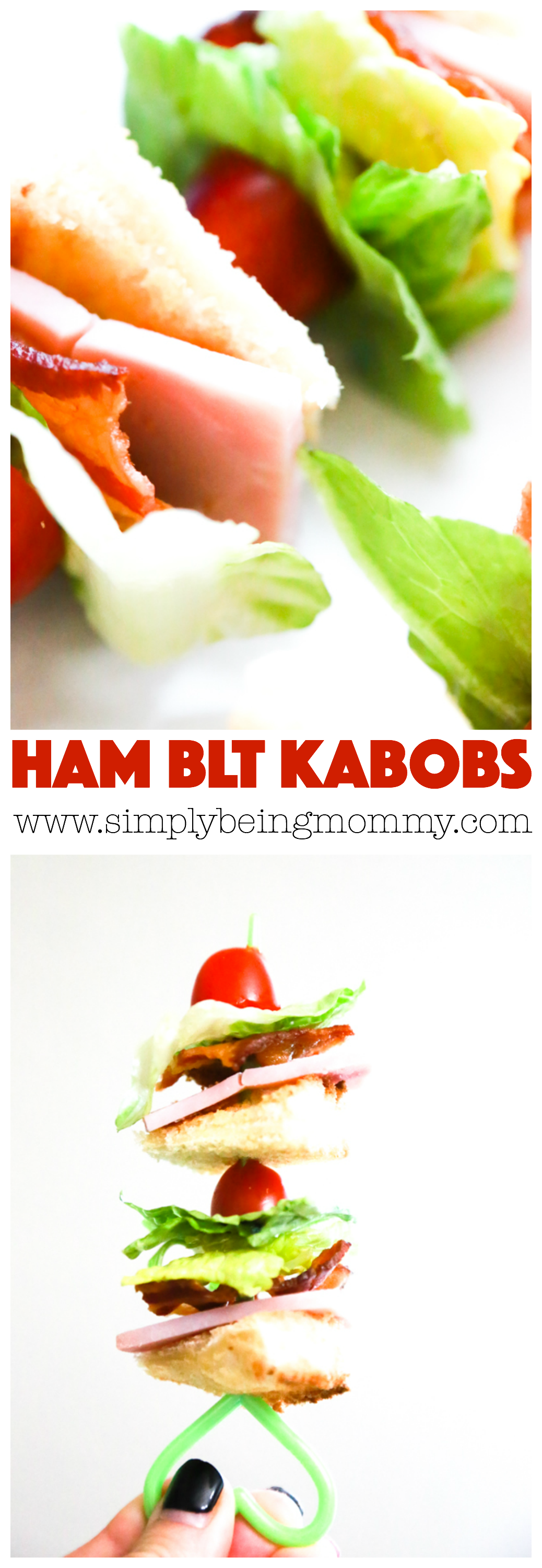 School lunches don't have to be boring. Include these Ham BLT Kabobs in your child's lunchbox!