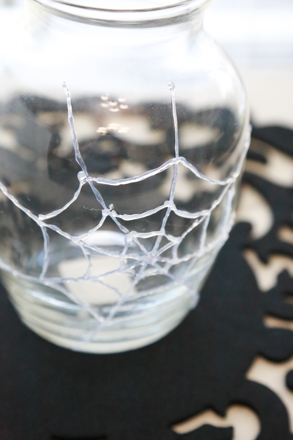 spider web vase