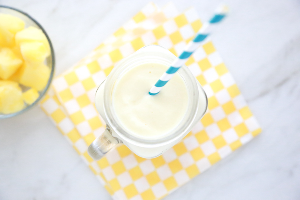 You can make the Easiest Pineapple Smoothie ever using just two simple ingredients. The best part, it tastes GREAT!