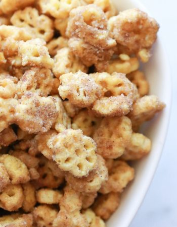 If you love Churros, you'll love this super easy to make Churro Honeycomb Snack Mix.