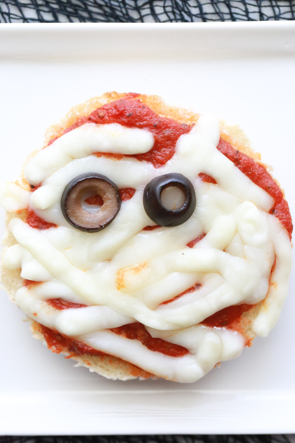 English Muffin Mummy Pizzas