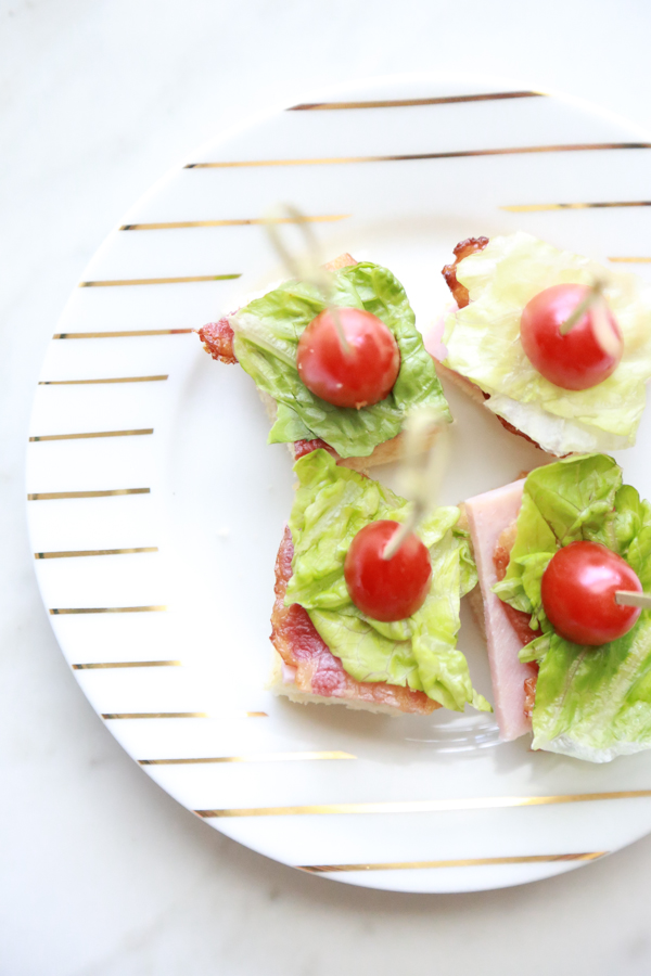 Whether your celebrating your favorite team or your favorite person, these Ham BLT Bites are perfect for any occasion.