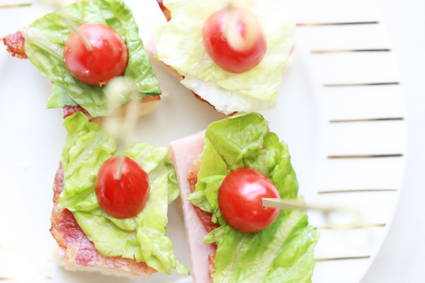 Whether your celebrating your favorite team or your favorite person, these Ham BLT Bites are perfect for any occasion.