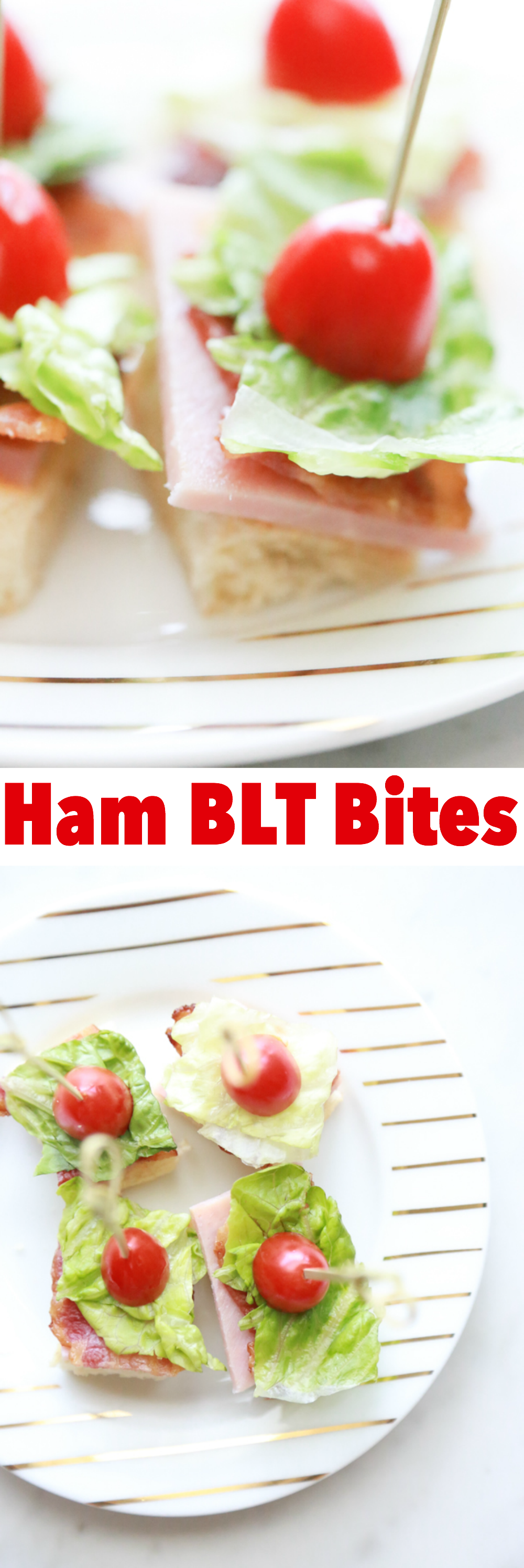 Whether your celebrating your favorite team or your favorite person, these Ham BLT Bites are perfect for any occasion.