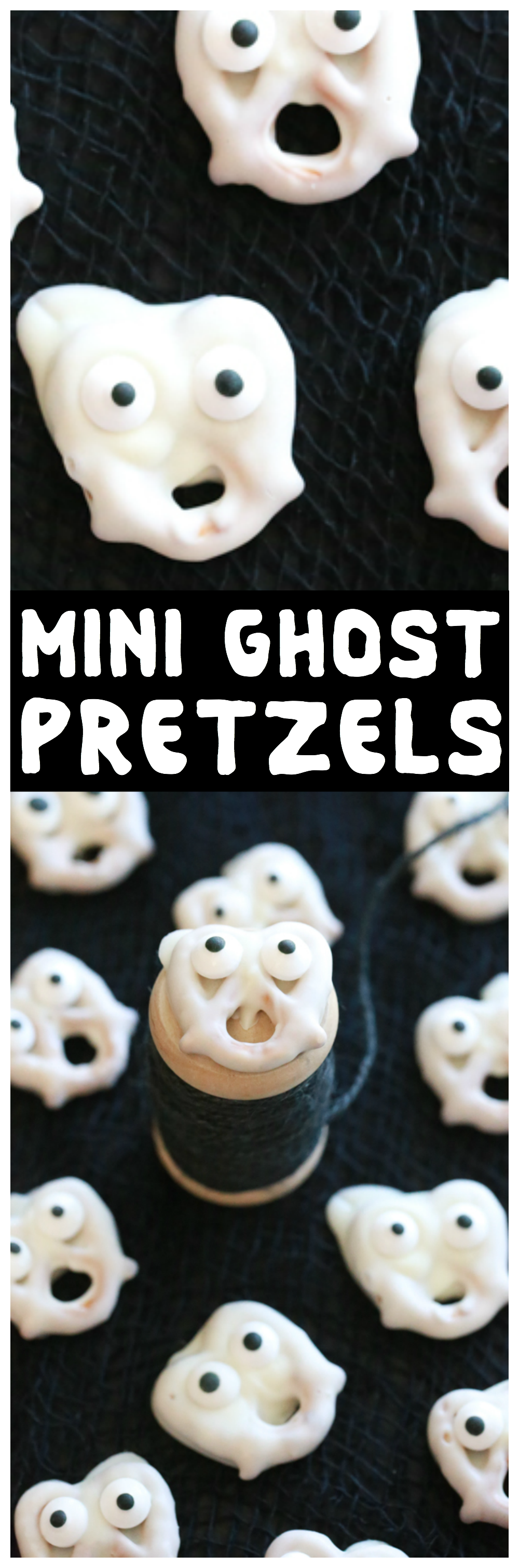 halloween ghost pretzels