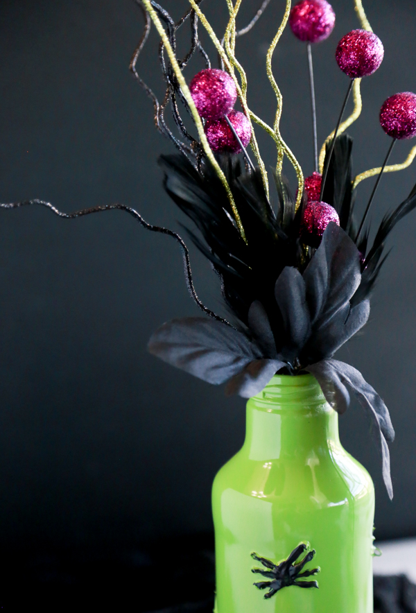 painted halloween vase