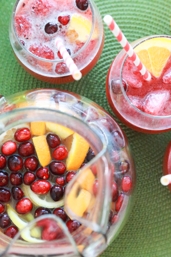 This Sparkling Cranberry Punch is a drink the entire crowd can enjoy for the holidays.