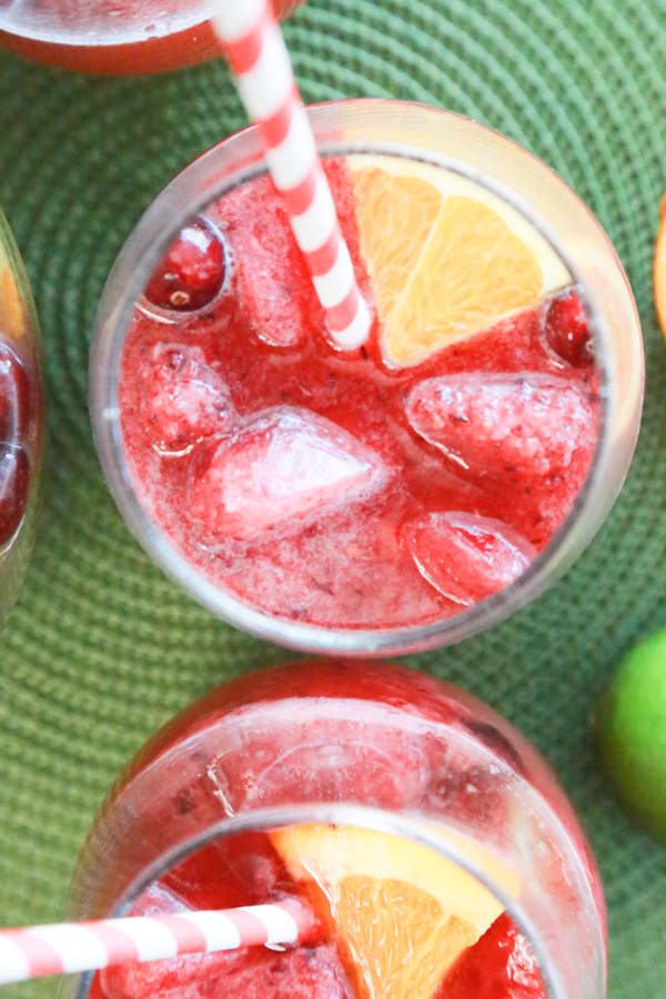 This Sparkling Cranberry Punch is a drink the entire crowd can enjoy for the holidays.