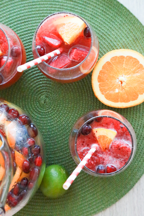 This Sparkling Cranberry Punch is a drink the entire crowd can enjoy for the holidays.