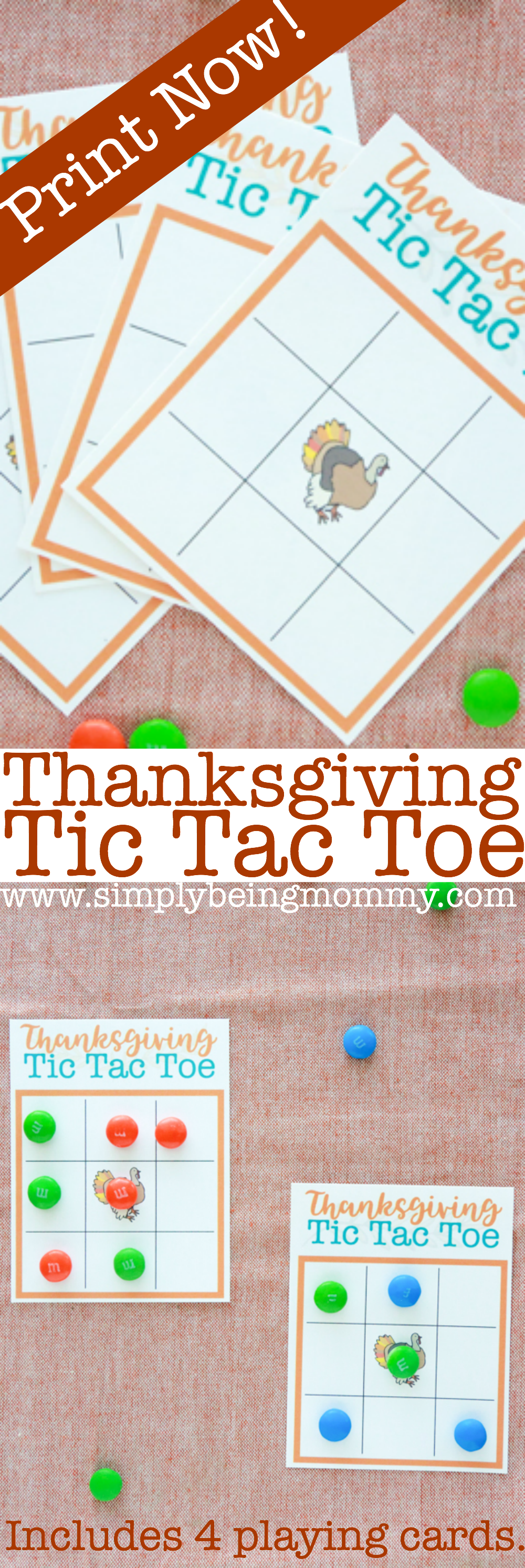 Thanksgiving Tic Tac Toe Game {FREE PRINTABLE!} – The Art Kit